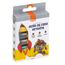 Gizão de Cera Retrátil c/ 6 cores - BRW