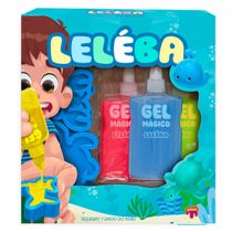 Kit Leléba Gel Mágico Fundo do Mar - Azul - Doce Brinquedos