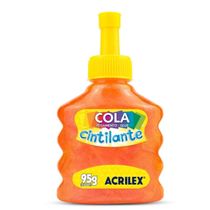 Cola Cintilante 95g - Acrilex LARANJA