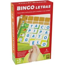 Jogo Pedagógico Bingo de Letras - Grow SDI