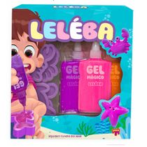 Kit Leléba Gel Mágico Fundo do Mar - Rosa - Doce Brinquedos