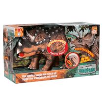 Dinopark - Dinossauro Triceratops c/ Som - Bee Toys