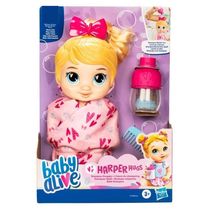 Boneca Baby Alive Bebê Shampoo Harper Hugs Hasbro