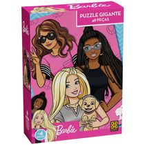 Quebra-Cabeça Infantil Gigante 48 Peças Barbie Grow