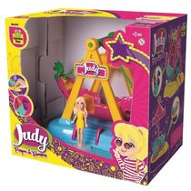 Playset com Mini Boneca Judy Parque Barco Viking Samba Toys