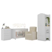 Quarto Infantil Completo com Poltrona de Amamentação Multimóveis MP4068