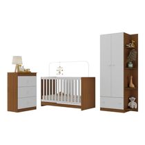 Quarto Infantil Completo com Colchão Incluso Doce de Leite Multimóveis MP4238