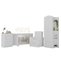 Quarto Infantil Completo com Poltrona de Amamentação Multimóveis MP4074