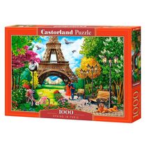Puzzle 1000 peças Primavera em Paris  - Imp. Castorland