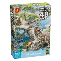 Quebra-cabeça Gigante 48 peças Dinossauros