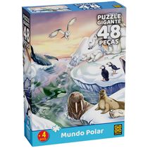 Quebra-cabeça Gigante 48 peças Mundo Polar