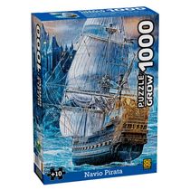 Quebra-cabeça 1000 peças Navio Pirata