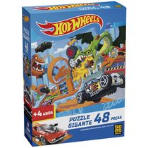 Quebra-cabeça Gigante 48 peças Hot Wheels