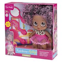 Boneca Baby Rainbow Fashion Negra Bambola