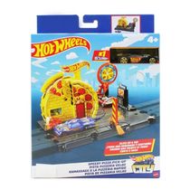 Conjunto Mini Pista Hotwheels Pizzaria Veloz Mattel