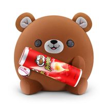 Pelúcia Snackles 35cm - Urso Terry com Pringles