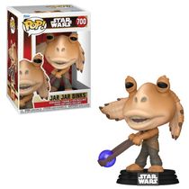 Boneco Funko POP! Star Wars: A Ameaça Fantasma - Jar Jar Binks com Booma Balls