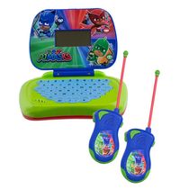 Kit PJ Masks - Laptop Infantil Bilíngue + Walkie Talkie Infantil