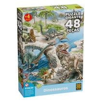 Quebra-Cabeça 48 Peças Gigante Dinossauros