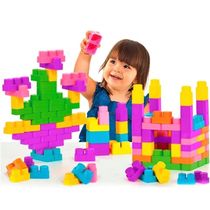 Baby Land Block Box 90 Blocos De Montar Menina - Cardoso