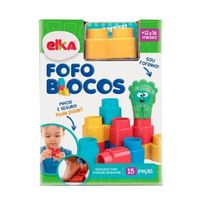 Fofo Blocos 15 Peças - Elka