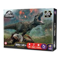 Quebra-cabeça 200 Peças Jurassic World Fúria Do T-rex - Mimo