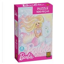 Quebra-Cabeça Puzzle 100 peças Barbie Brilhante- Grow