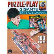 Puzzle Play Gigante Corpo Humano - 100 peças