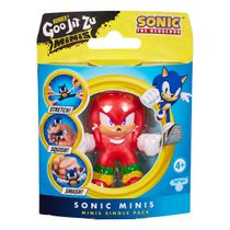 Mini Boneco Elástico do Knuckles (Novo) - Goo Jit Zu Sonic