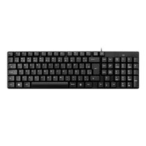 Teclado Com Fio Compacto Conexão USB Cabo de 120cm Resistente Água Preto - TC193 TC193