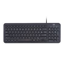 Teclado Com Fio Compact Multimídia Cabo de 130cm Teclas Redondas Conexão USB Preto - TC234 TC234