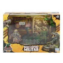 Jurassic Fun Base de Captura Militar 15 PC Multikids - BR1780 BR1780