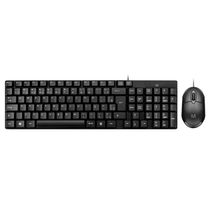 Teclado e Mouse com Fio Usb Cabo De 120cm 1200dpi Teclas Chocolate - TC309 TC309