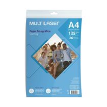 Papel Fotográfico Glossy A4 135g 20 Folhas Multi - PE036 PE036