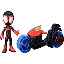 Spidey And His Amazing Friends - Moto e Boneco - Miles Morales F7460