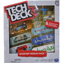 Skate de Dedo Tech Deck - Shop Bonus com 6 - Chocolate - Sunny