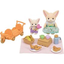 Sylvanian Families - Conjunto Piquenique Ensolarado - Irmã e Bebê Raposas do Deserto