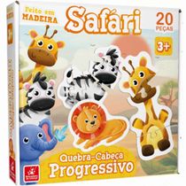 Quebra-Cabeça Progressivo - Safari - Brincadeira de Criança