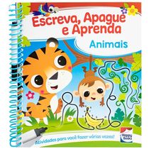 Livro - Escreva, Apague e Aprenda - Animais