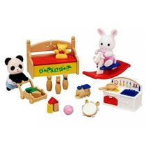 Sylvanian Families - Caixa de Brinquedos - Bebê Coelho Neve e Bebê Panda