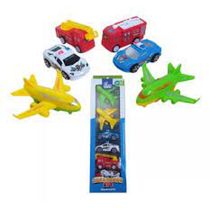 Kit Mini Carrinhos e Aviões C/6 - Fenix