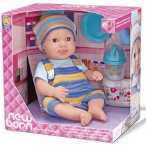 Boneca Diver New Born - Brincar de Papinha - Menino - Divertoys