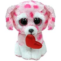 Beanie Boos - Rory Cachorro Branco e Rosa