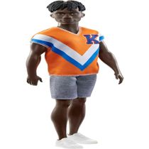 Boneco Ken Fashionistas - Negro - Camiseta Laranja Hpf79