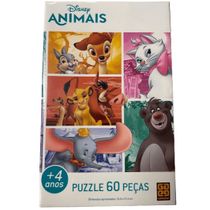 Quebra-Cabeça 60 Peças - Disney Animais - Grow