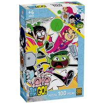 Quebra-Cabeça 100 Peças - Teen Titans Go! - Grow