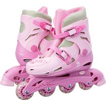 Patins com Acessórios Rosa In-Line Tam.30 a 33 - Fenix