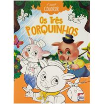 Livro - Clássicos Para Colorir - Os Três Porquinhos