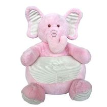 Sofazinho de Pelúcia Elefante - Rosa - Kitstar