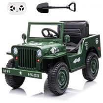 Carro Elétrico Infantil AVRCECI com Bateria 12V Recarregável, Controle Remoto e Luz LED, Verde